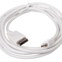 Kabel połączeniowy miniDisplayPort 1.1a Typ miniDP/DP, M/M biały 3m AK-340102-030-W