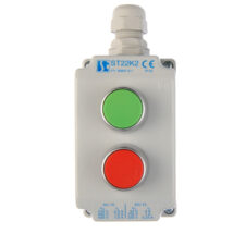 Kaseta sterownicza 2-otworowa z przyciskami zielony/czerwony IP65 ST22K21-1