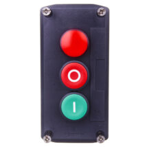 Kaseta sterownicza 3-otworowa I/O + lampka sygnalizacyjna czerwona 24V AC szara IP65 XALD363B