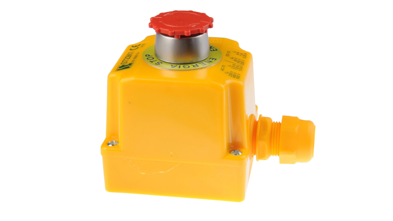 Kaseta z przyciskiem bezpieczeństwa przez obrót 1Z 1R IP65 ST22K108-1