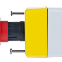 Kaseta z przyciskiem bezpieczeństwa przez obrót 1Z 1R żółta IP65 XALK178E