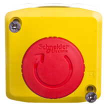 Kaseta z przyciskiem bezpieczeństwa przez obrót 1Z 2R żółta IP65 XALK178G