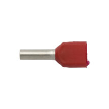 Końcówka tulejkowa izolowana HI 2X1/8 DIN czerwona E08KH-02020104801 /100szt./