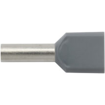 Końcówka tulejkowa izolowana HI 2X4/12 szara E08KH-02020102101 /100szt./