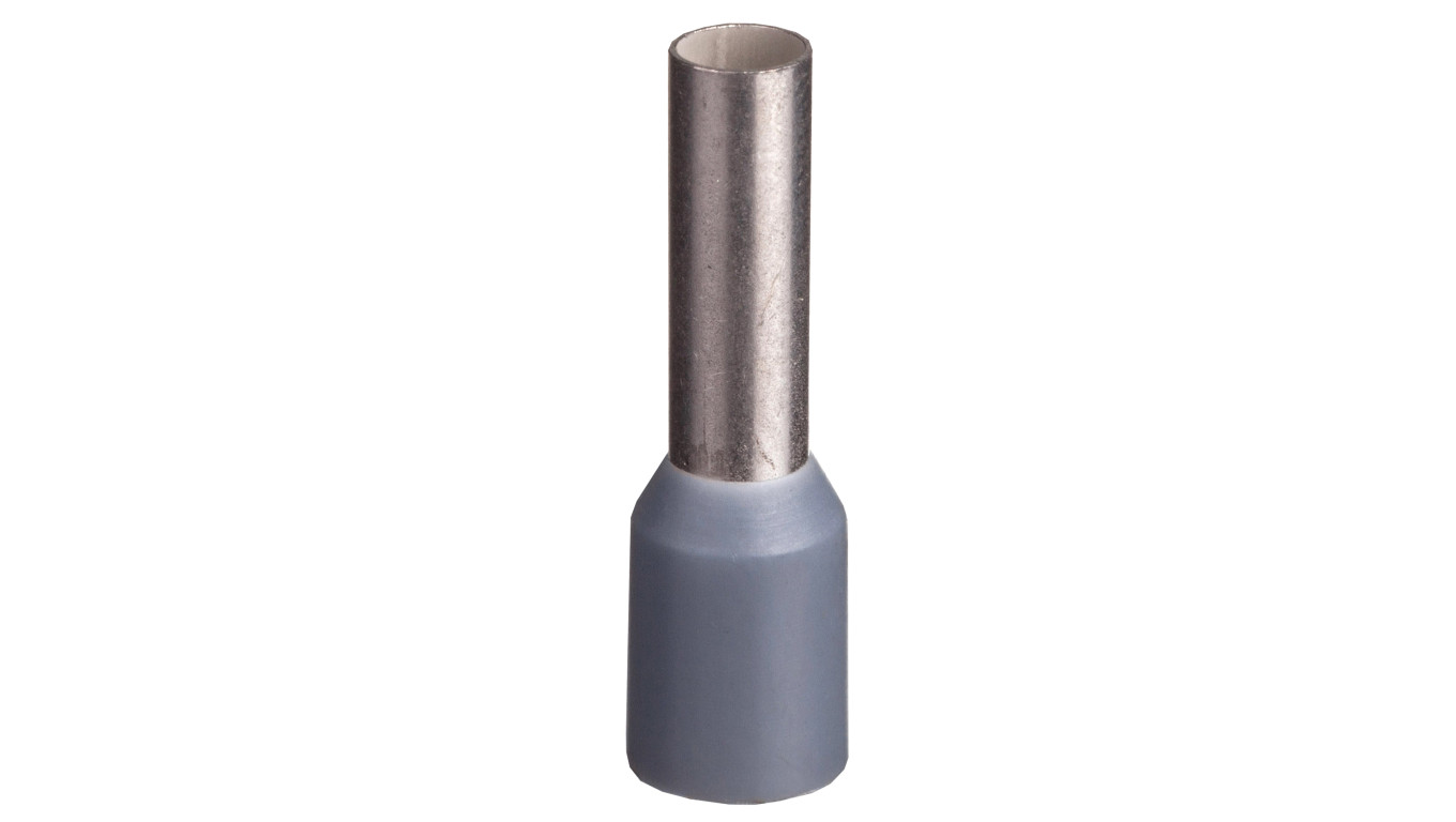 Końcówka tulejkowa izolowana TI 4mm2/10mm szara cynowana TI4L10x500 /500szt./