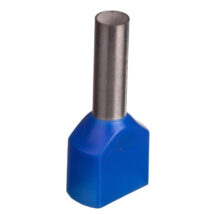 Końcówka tulejkowa izolowana TID 2×2,5mm2/10mm niebieska cynowana TID2x2,5L10 /100szt./
