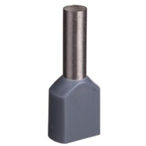 Końcówka tulejkowa izolowana TID 2x4mm2/12mm szara cynowana TID2x4L12 /100szt./