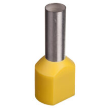 Końcówka tulejkowa izolowana TID 2x6mm2/14mm żółta cynowana TID2x6L14 /100szt./
