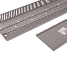 Korytko grzebieniowe samogasnące 120×60 szare z pokrywą UV ECS12060 /2m/ (opak. 20m)