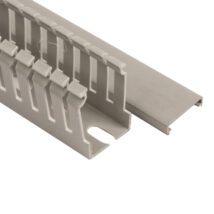 Korytko grzebieniowe samogasnące 25×40 szare z pokrywą UV ECS2540 /2m/ (opak. 100m)