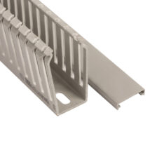 Korytko grzebieniowe samogasnące 25×60 szare z pokrywą UV ECS2560 /2m/ (opak. 70m)