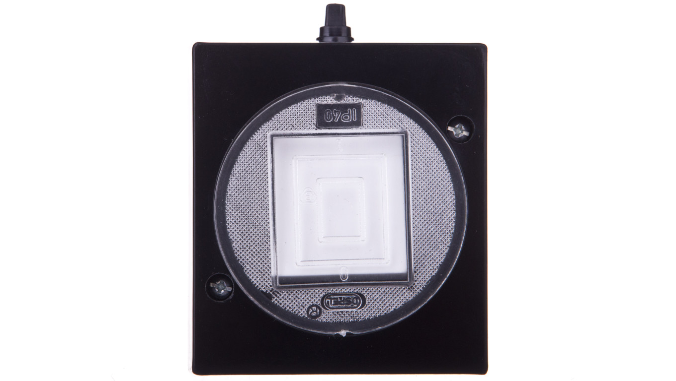 LAMBDA Łącznik hermetyczny pojedynczy IP44 czarny ŁNH-1LC/25