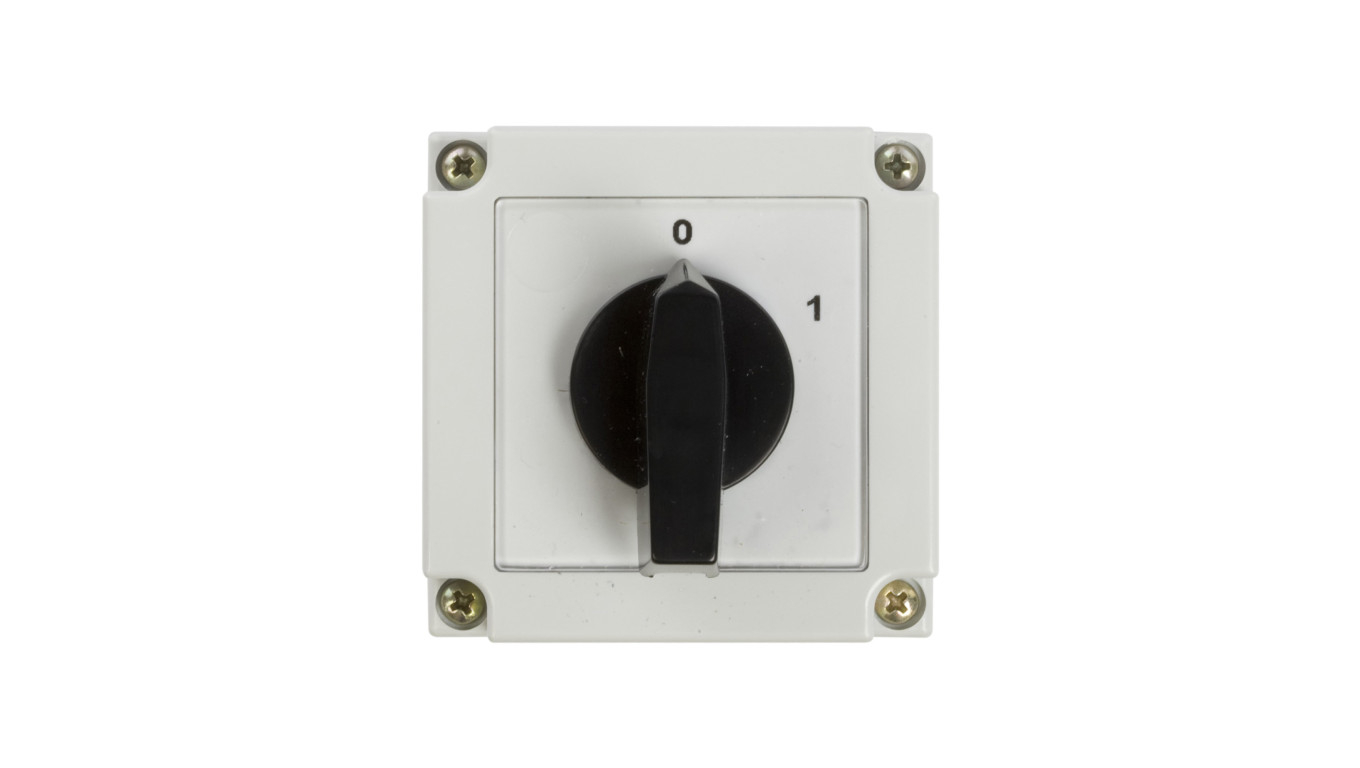 Łącznik krzywkowy 0-1 3P 10A w obudowie IP55 4G10-10-PK R014 63-840306-011