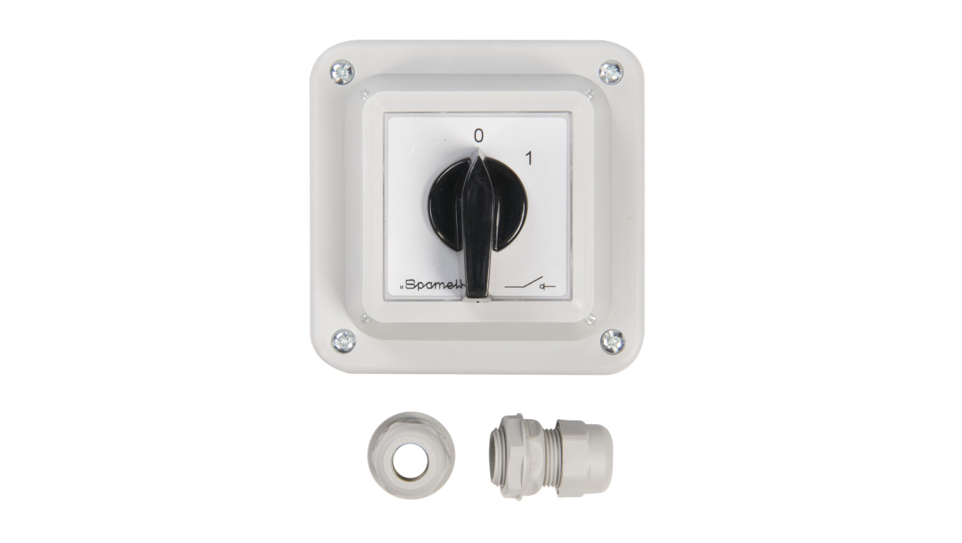 Łącznik krzywkowy 0-1 3P 16A w obudowie ŁK16R-2.8211OB1