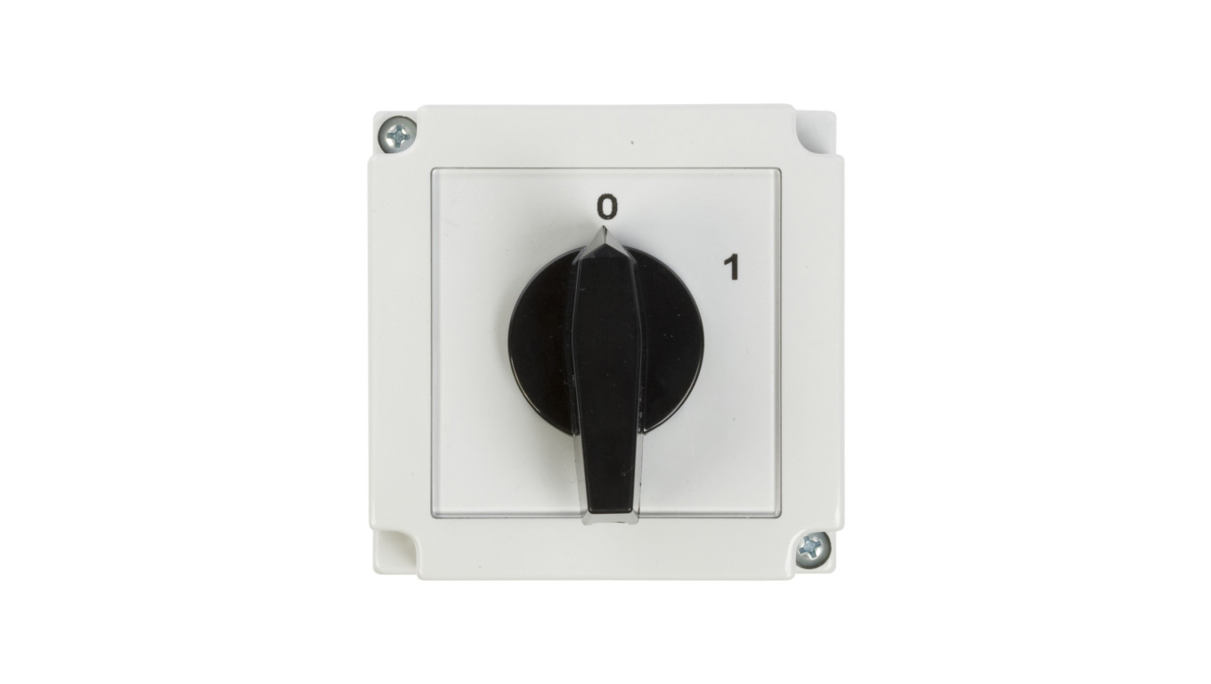 Łącznik krzywkowy 0-1 3P 25A w obudowie 4G25-10-PK R114 63-840306-031