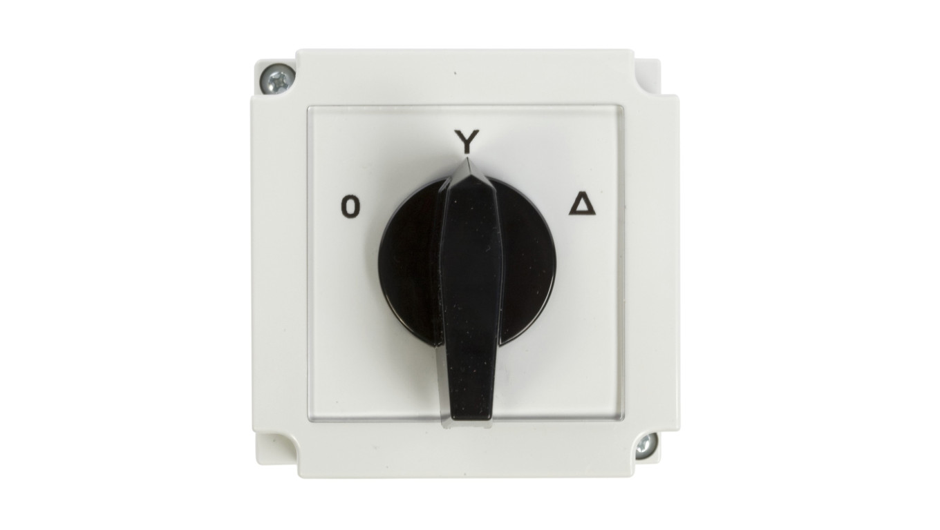 Łącznik krzywkowy gwiazda-trójkąt 3P 25A w obudowie 4G25-12-PK R114 63-840591-031