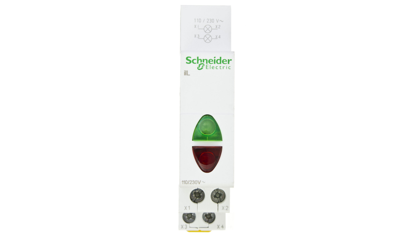 Lampka modułowa 1-fazowa czerwona/zielona 110-230V AC iIL A9E18325