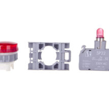 Lampka sygnalizacyjna 22mm czerwona 230V AC SP22-LC-230-LEDAC