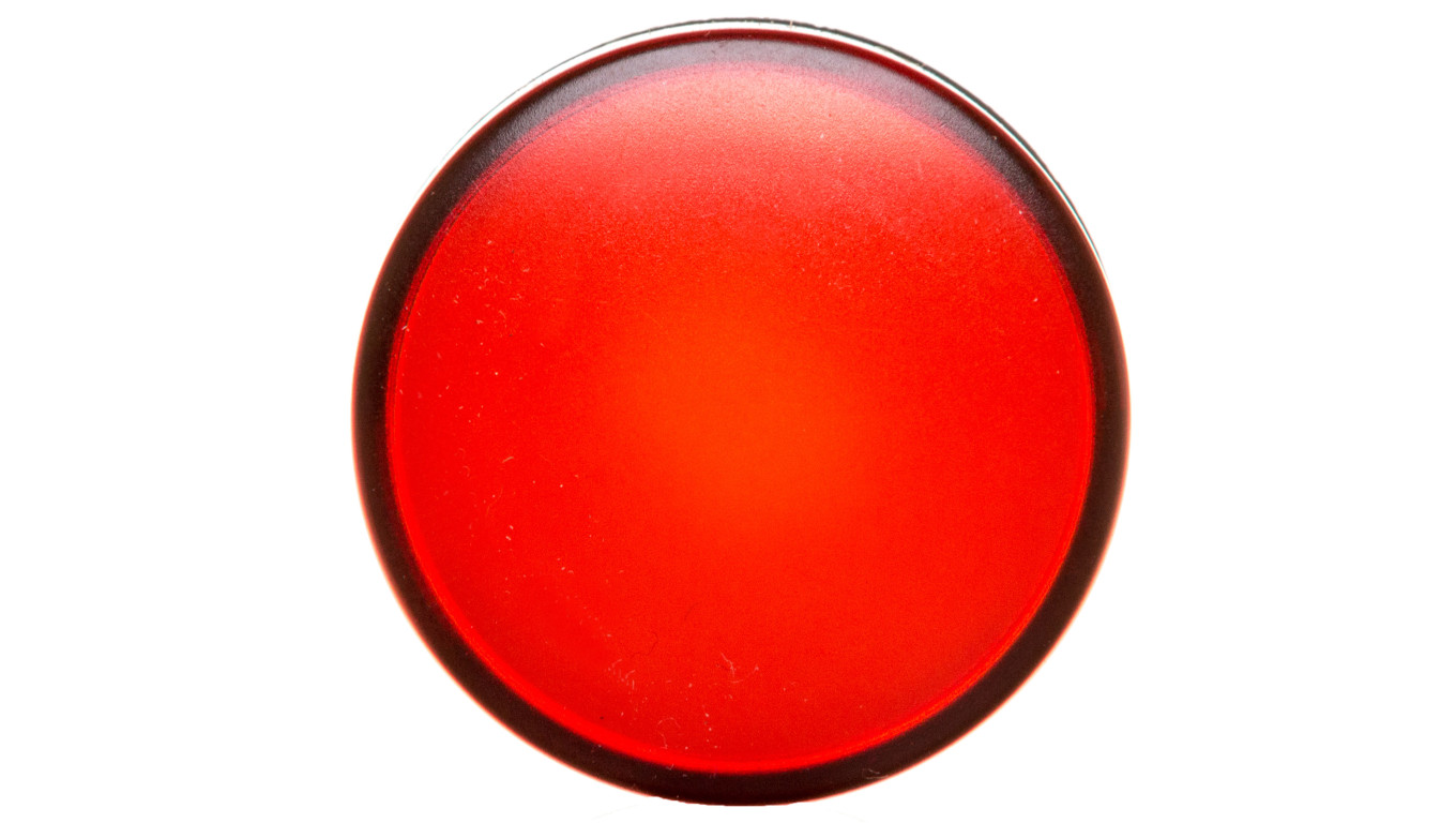 Lampka sygnalizacyjna 22mm czerwona 230V AC XB5AVM4