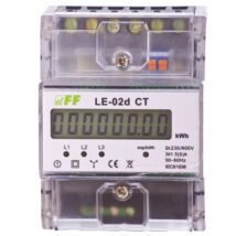 Licznik energii elektrycznej 3-fazowy 5A 230/400V do współpracy z przekładnikiem (programowalny) 20-6000/5A LCD LE-02D-CT