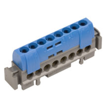 Listwa przyłączeniowa 8-otworów niebieska IP2xN-8 004842