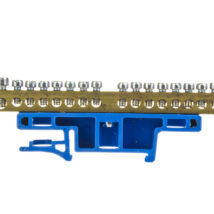 Listwa zaciskowa na szynę 18-torowa niebieska TH35 LZ-18/N 0922-00