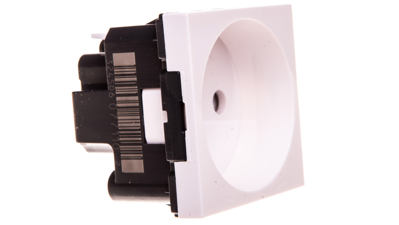 MOSAIC Gniazdo pojedyncze b/u 16A IP20 białe 077110