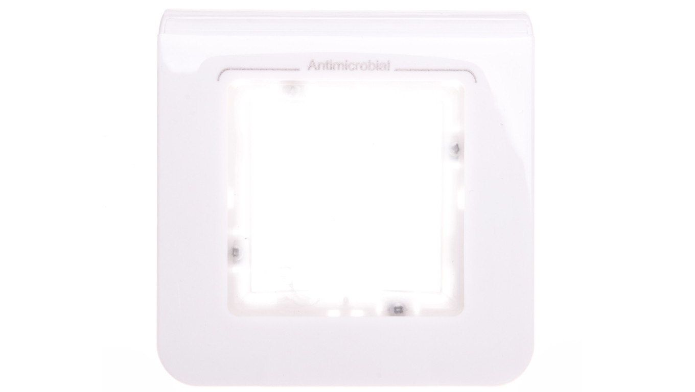 MOSAIC Ramka pojedyncza /2moduły/ antybakteryjna biała 078880