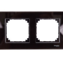 Merten M-Elegance Ramka podwójna szklana onyks czarny MTN404203