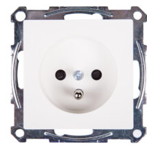 Merten System M Gniazdo pojedyncze z/u 16A IP20 z przesłonami biel polarna MTN2600-0319