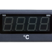 Miernik cyfrowy 4 cyfr wejście temperaturowe Pt100 -50-400st.C zasilanie 230V AC atest KJ poska/angielska N24 T210100M1