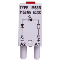 Moduł sygnaliacyjny LED dioda czerwona 110-230 V AC/DC MODUL L M63R SZARY 854855
