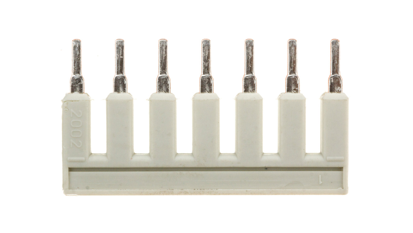 Mostek grzebieniowy 7-torowy 25A jasnoszary 2002-407 TOPJOBS