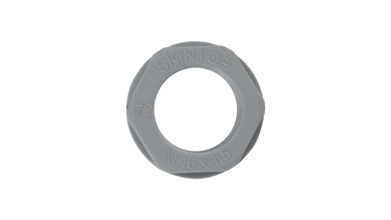 Nakrętka poliamidowa M16 SKINTOP GMP-GL-M 16x1,5 ciemnoszara 53119010 /100szt./