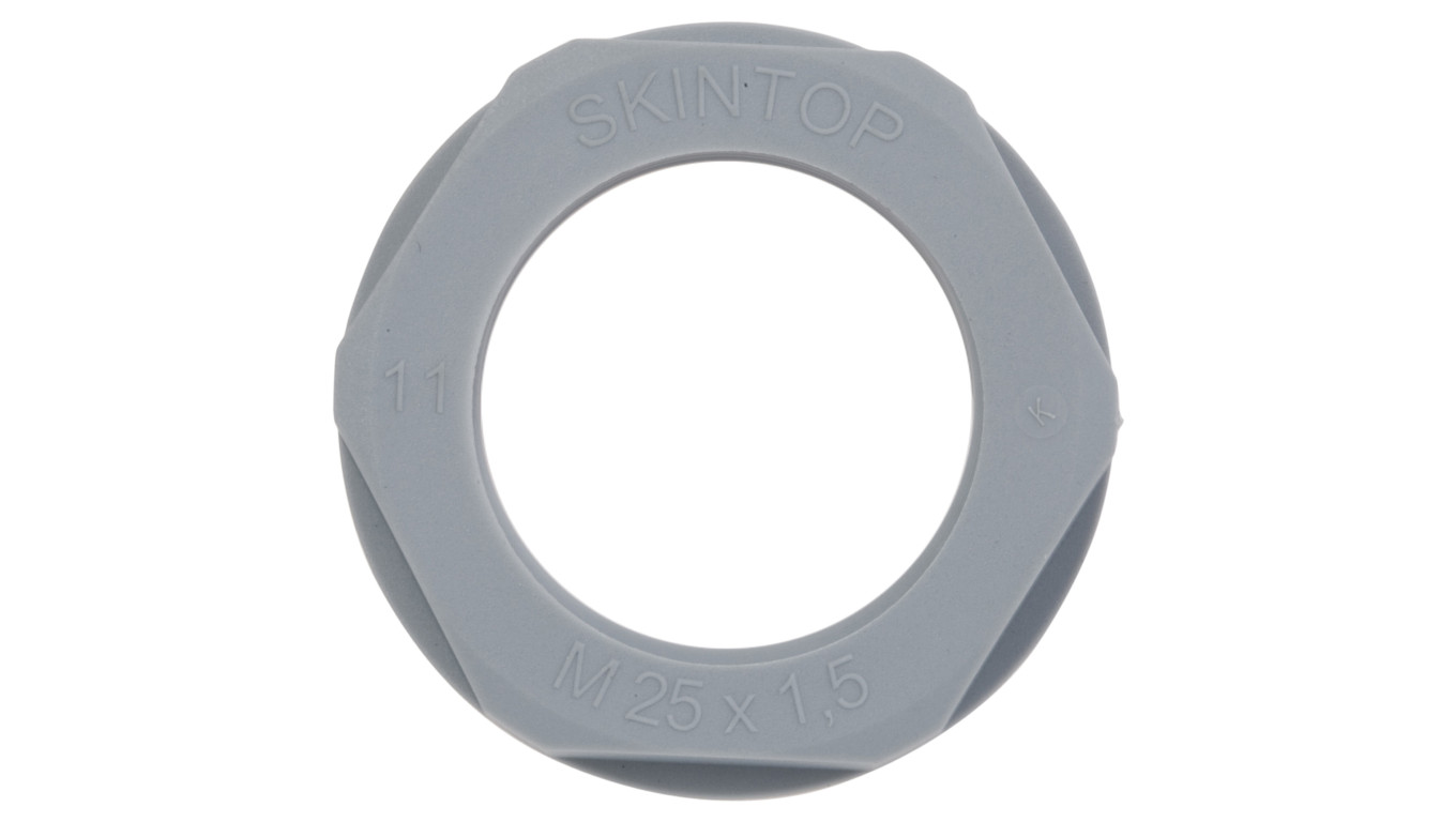 Nakrętka poliamidowa M25 SKINTOP GMP-GL-M 25x1,5 ciemnoszara 53119030 /100szt./