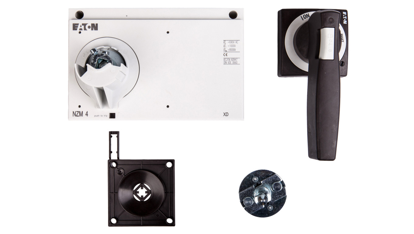 Napęd drzwiowy czarny z blokadą NZM4-XTVD 266614