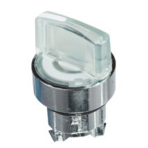 Napęd przełącznika 2 położeniowy biały z podświetleniem bez samopowrotu ZB4BK1213