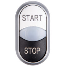 Napęd przycisku podwójny czarno/biały /START-STOP/ z podświetleniem z samopowrotem M22-DDL-WS-GB1/GB0 216708