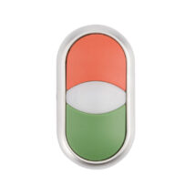 Napęd przycisku podwójny zielony/czerwony z podświetleniem z samopowrotem M22-DDL-GR 216698