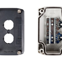 Obudowa kasety 2-otworowa 22mm szara IP65 XALD02