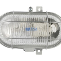 Oprawa kanałowa OVAL 1x100W E27 IIkl. 230V IP44 z siatka metal. wzmocnioną, kl. pryzmatyczny 100178