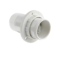 Oprawka E14 izolacyjna z gwintem zewnętrznym biała OTE14-01/0