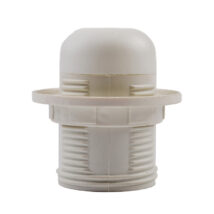 Oprawka E27 izolacyjna z gwintem zewnętrznym biała OTE27-01/0/T