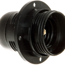 Oprawka izolacyjna E27 z gwintem zewnetrznym czarna OTE27-01/2/T