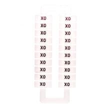 Oznacznik do złączek EURO 2,5-70mm2 /X0/ 43192 (/1 blister=20 szt/