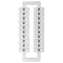 Oznacznik do złączek (EURO) 2,5-70mm2 biały 43192 (nadruk 0) /1 blister=20 szt/