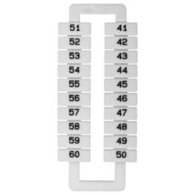 Oznacznik do złączek (EURO) 2,5-70mm2 /41-60/ biały 43192 /1 blister=20 szt/