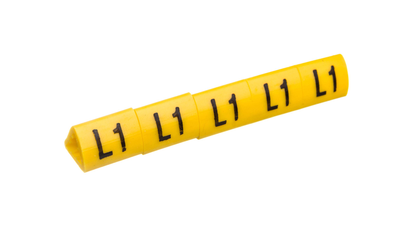 Oznacznik przewodów OZ-2/L1 żółty E04ZP-01020404800 /100szt./