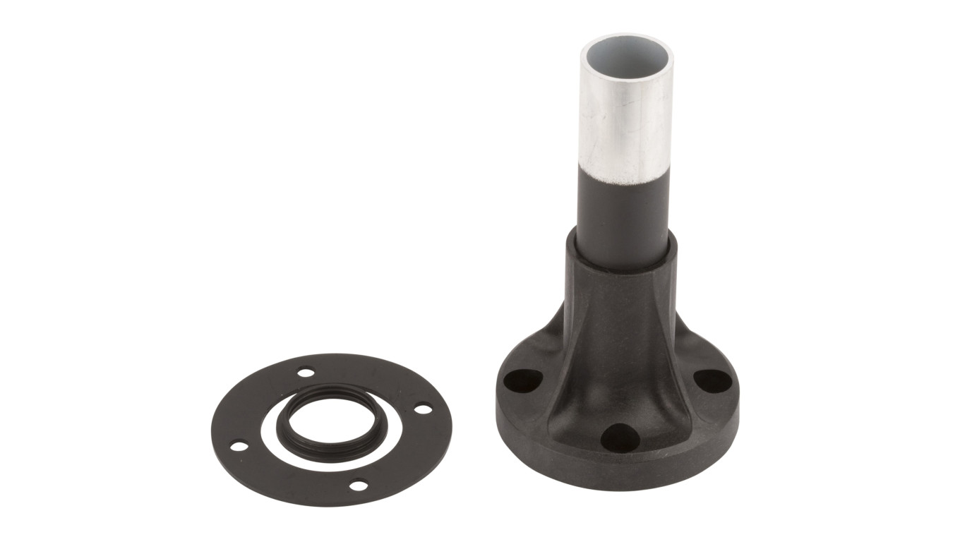 Podstawa z tulejką 120mm czarna metal XVBZ02