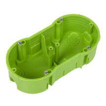 Polmark Puszka podtynkowa podwójna 60mm niepalna 850 stopni C zielona TP PU-PP-FPP-F2X60PŁ-N